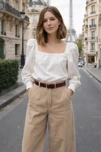 Pantalon en velours cotêlé
